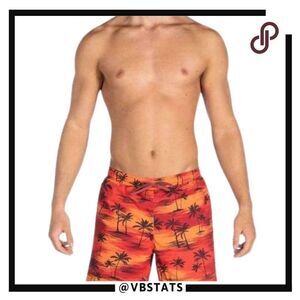 Saxx Cannonball‎ 2in1 Men's Hybrid Shorts / Swim Trunks Color Sunset in Size XL